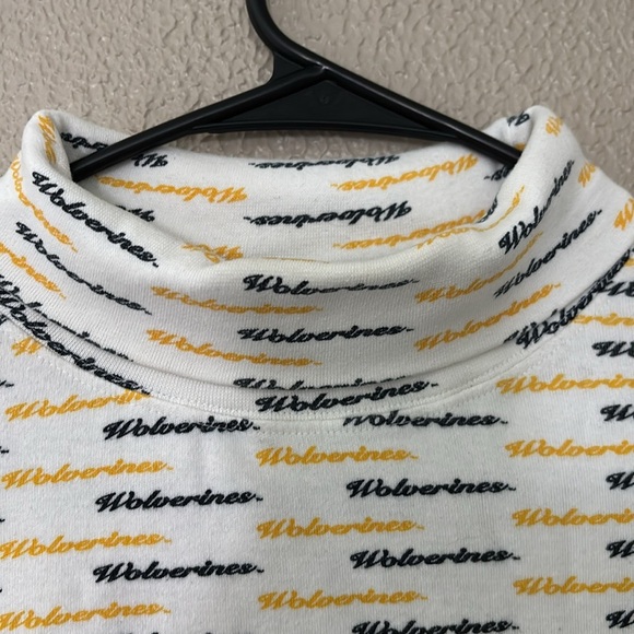 Vintage 80’s Women’s University of Michigan Wolverines Turtleneck , Cotton, XL - Picture 3 of 8